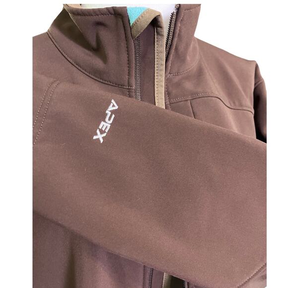 The North Face Apex Brown Softshell Fleece Lined Jacket Women’s XL - Picture 9 of 9